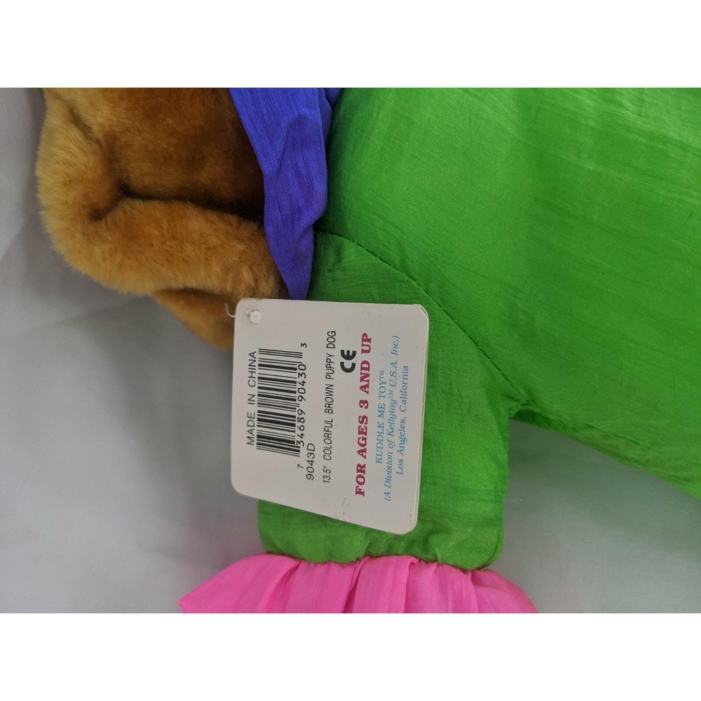 Kellytoy Kuddle Me Clown Dog Plush Nylon 13 Inch‎ Stuffed Animal Toy - Picture 6 of 7